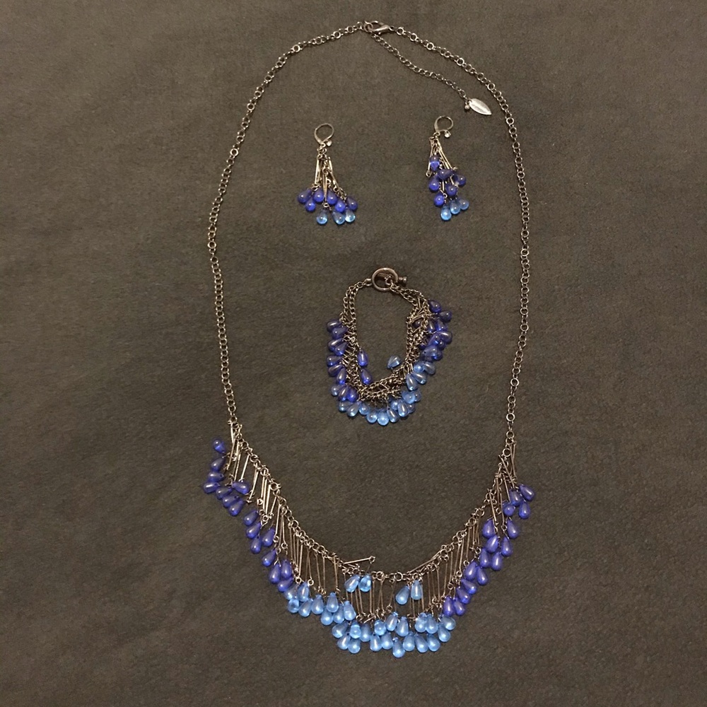 Coldwater Creek Necklace Bracelet & Earrings Set